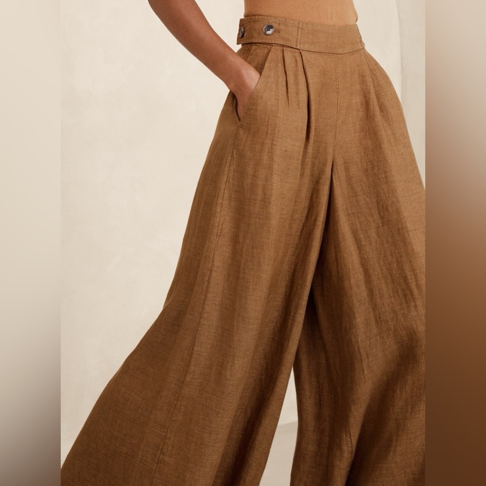 Banana Republic Brown Wide-Leg Jumpsuit - Picture 2 of 4